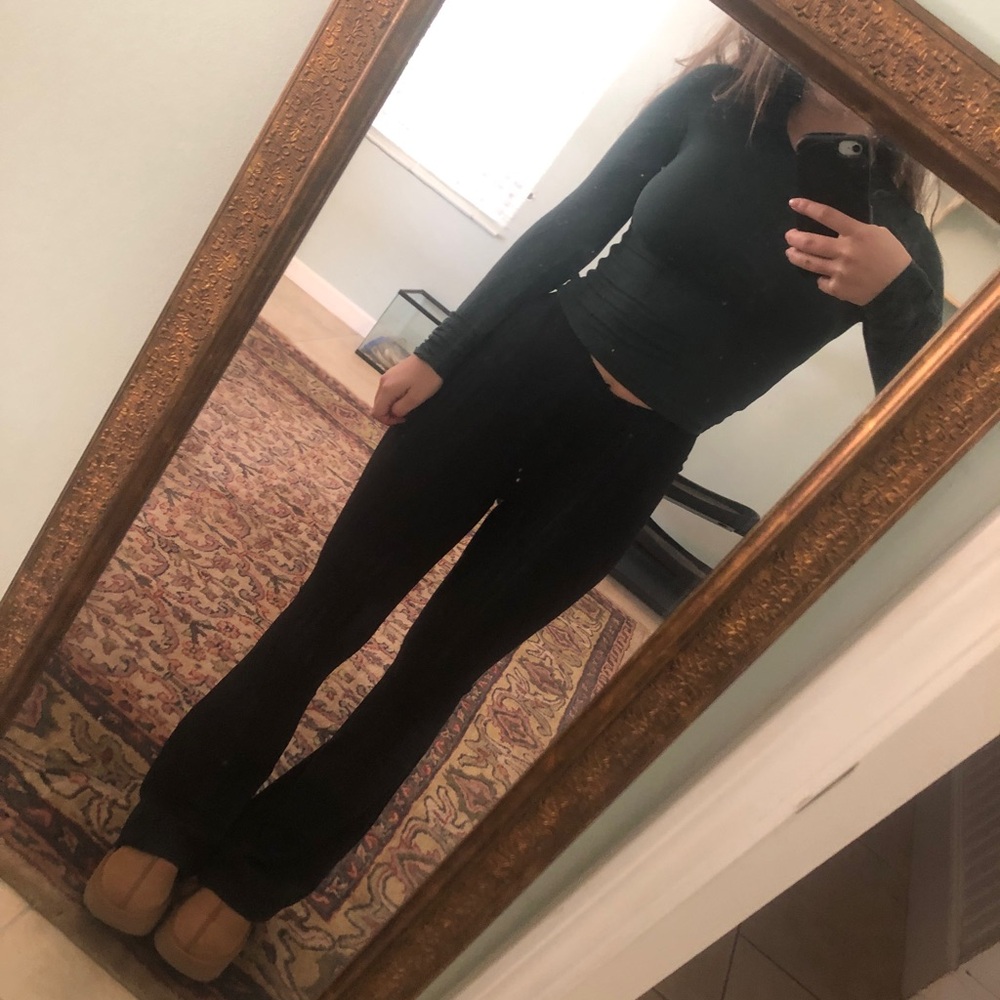SKIMS Sleep super cropped long sleeve spruce XS